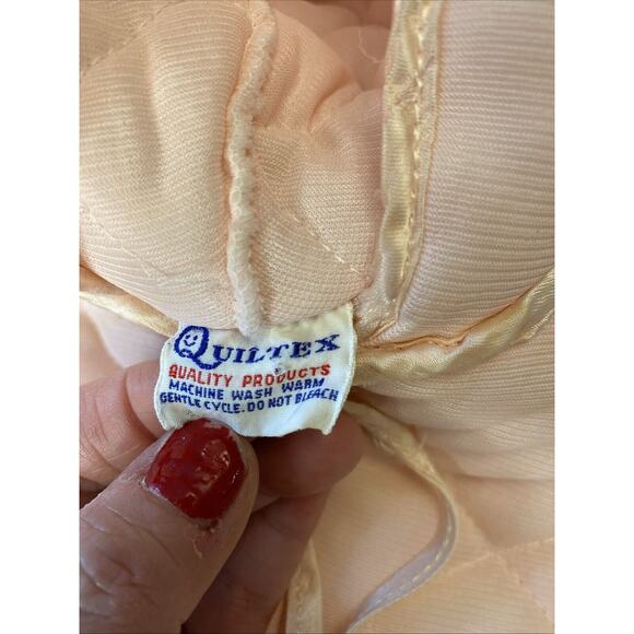 VINTAGE Baby Girl Quiltex Snowsuit Pink Quilted Zip Sleep Sack Bunting Newborn - Picture 4 of 13